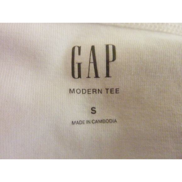 Gap White Boat Neck Long Sleeve Shirt S Top - Picture 5 of 6